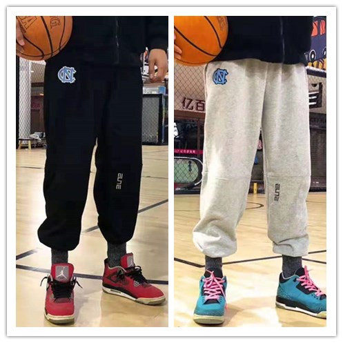 Sweatpants North Carolina blue trousers casual plus fat size loose autumn closure beam feet NCAA basketball pants sweatpants