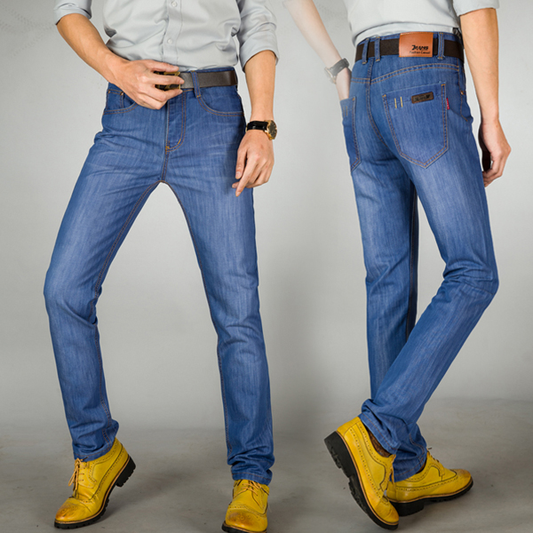 Của nam giới Jeans Nam Thẳng Thanh Niên Mùa Hè Thư Giãn Mùa Hè Siêu mỏng Kích Thước Lớn Casual Quần Dài Bảo Hộ Lao Động