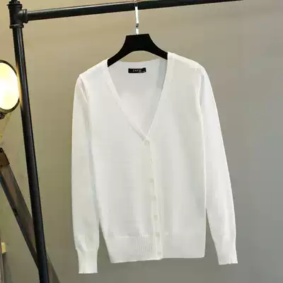 Knitted cardigan women's short thin 2021 early spring new women's slim fit outer match Western style sweater shawl jacket