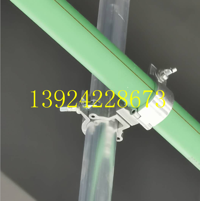 Exhibition props Connection buckle round pipe cross universal fastener Clothing Rack Clip Fastening Shelf Assembly Buttoned Steel Pipe Swivel Buckle