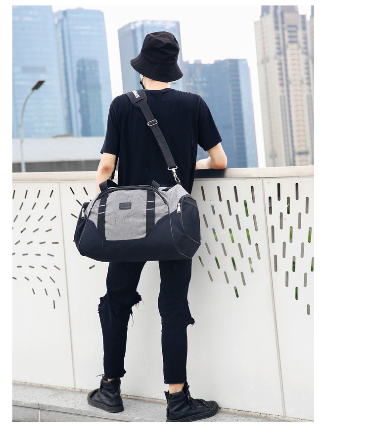Công suất lớn túi thể dục nam giày một túi thể thao túi Messenger túi xách thể dục túi du lịch túi thủy triều túi duffel - Túi du lịch túi vải du lịch nữ