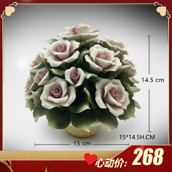European-style creative ceramics handmade pinching flowers plants pots ceramics simple fashion decorations