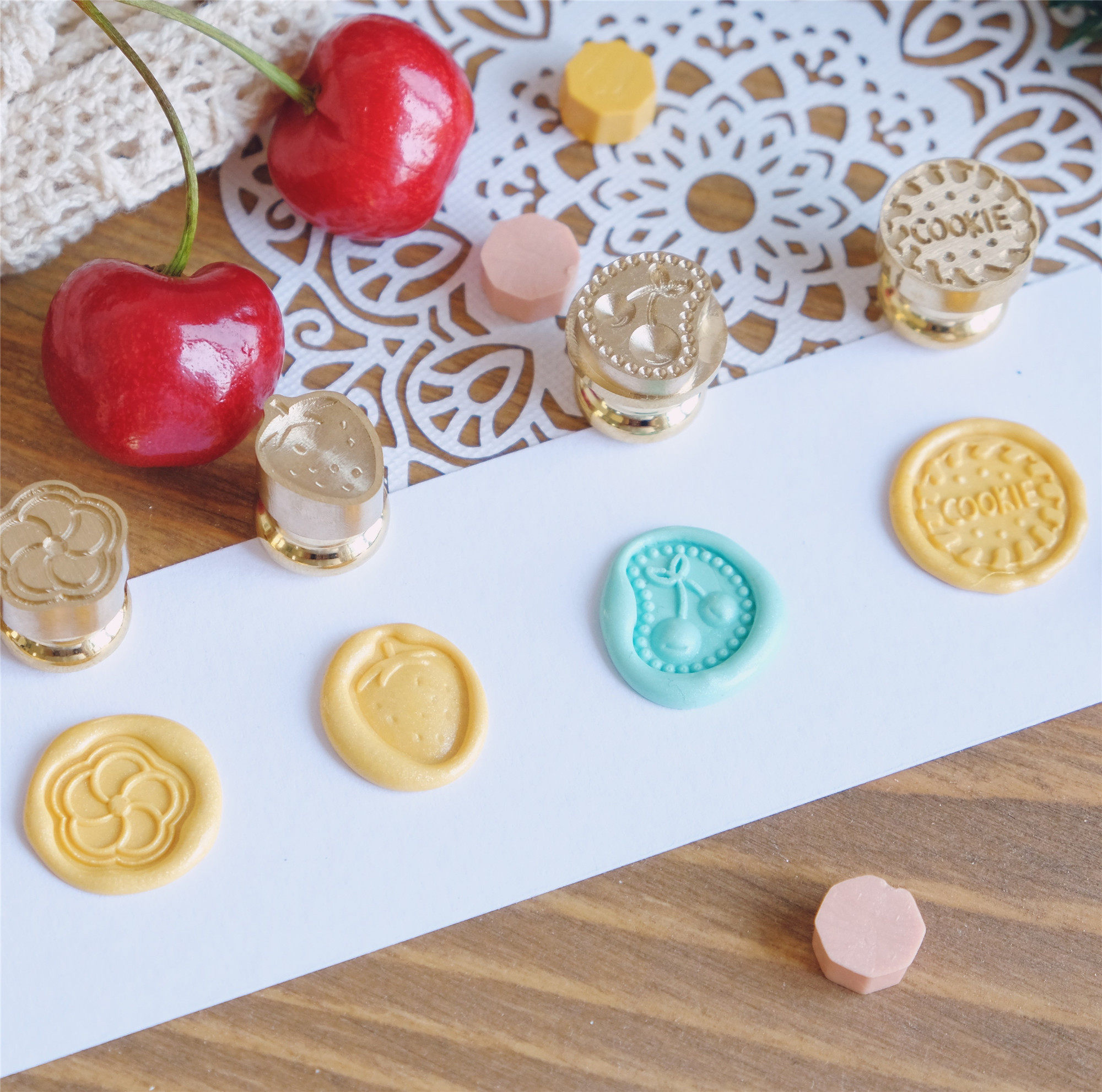 (Fertilizer Valley Hand Ledger) Original Mini motif Mini Hands Account Fire Lacquer Seal Wedding Wedding Happy birthday present