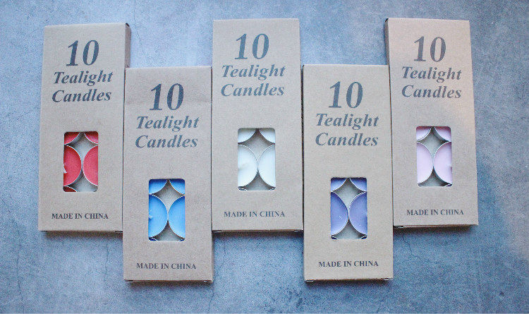 (Fertilizer Valley Hand Ledger) Fire Varnish Heating Candle Tasteless Smokeless 10 Contained Four Color Round Little Candles