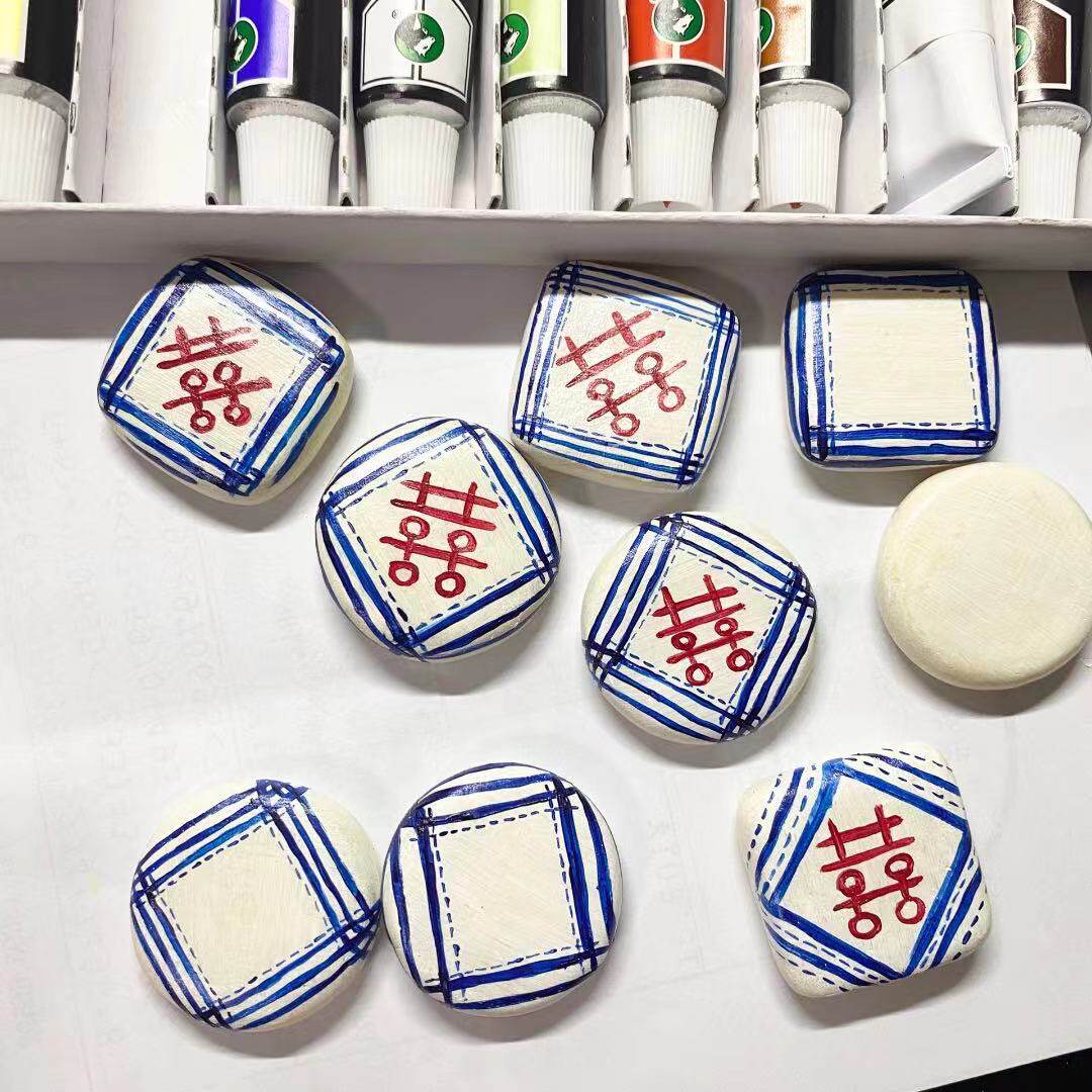 Peach Buds Couple Douyin Xiaohongshu Same Style)) Original Design Couple Happy Word Brooch Handmade Marriage Certificate