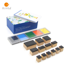 Monsen Education Montausteulemonts Teaching Aids Art Area Activity Room Geometric Graphic Seal Jigsaw Puzzle Seal