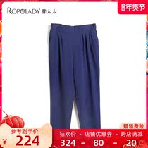 Fat Lady Plus Size Leisure Autumn New Nine Capri pants 2 Colors Optional Comfortable Loose Slim 419108720