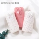 Cotton văn hóa nữ đồ lót cotton 100% cotton kháng khuẩn trắng ren cô gái sinh viên dễ thương quần short eo thấp - Giống cái