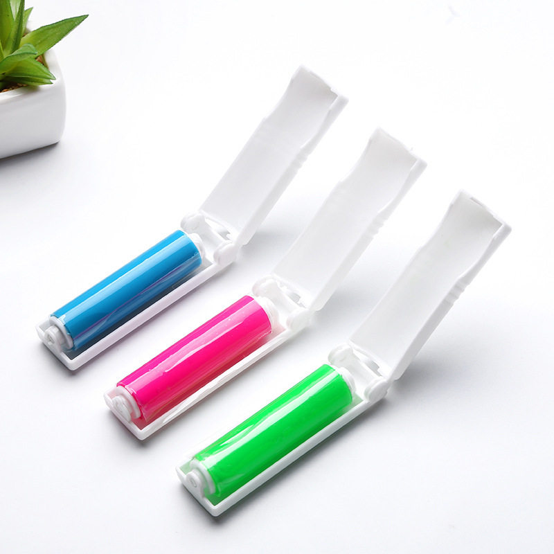 Foldable Washable Hair Sticker Portable Clothes Pet Hair Remover Carpet Sheet Sticky Hair Brush 3 Scrapers