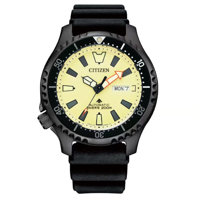 Citizen Pufferfish Chicken Diving Mechanical Full Luminous Men's Watch Ny0119-19X Ny0138-14X