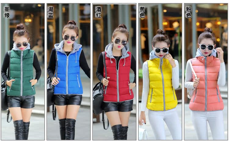 Mùa thu đông mới phiên bản Hàn Quốc của quần áo vest cotton ngắn nữ thời trang nữ đẹp