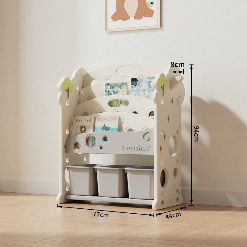 Toy, multilayer storage system, book with pictures, capacious bookshelf, classification