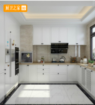 Beijing whole cabinet customized modern simple American style open kitchen covered door blister Kitchen Cabinet