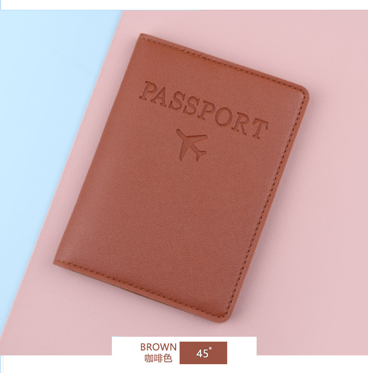 Business Travel Passport Holder RFID Passport Protective Case Document Pouch PU Leather Card Holder Factory Stock