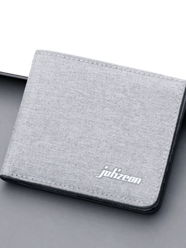 Мужской тканевый короткий ультратонкий минималистичный бумажник, кошелек для водительских прав