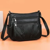 Вместительная и большая сумка на одно плечо, сумка через плечо, 2019, из натуральной кожи