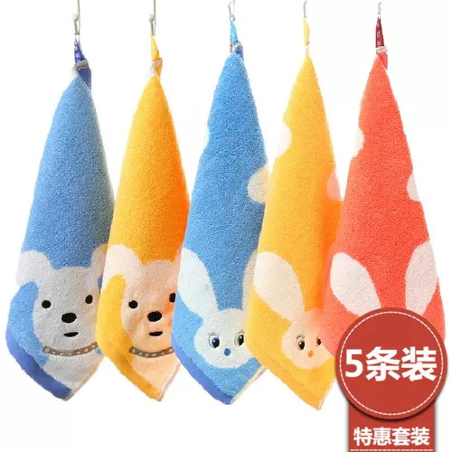 Мультяшный хлопковый шарф для умывания, детское средство детской гигиены для домашнего использования, мягкое банное полотенце, увеличенная толщина, хорошо впитывает воду