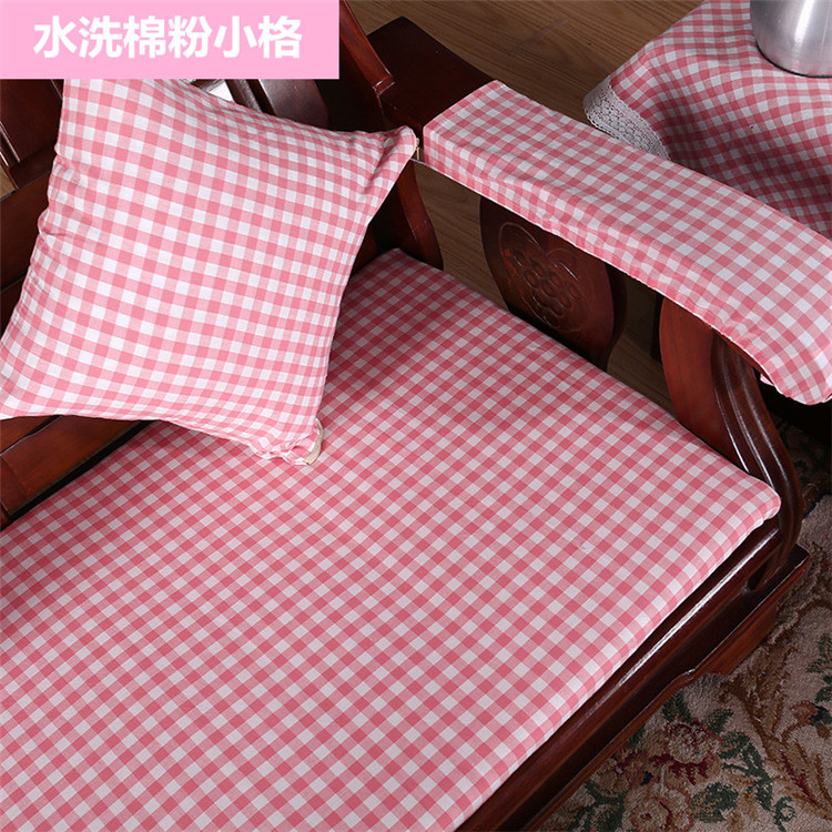 Mùa đông gỗ gụ sofa đệm ba ghế gỗ gỗ gỗ đệm dày chống trượt đồ gỗ rắn mùa xuân và mùa thu ghế băng ghế đệm thảm trải ghế sa lông