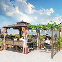 Outdoor grape rack Pavilion swing outdoor outdoor courtyard villa garden farmhouse balcony leisure riding Pavilion