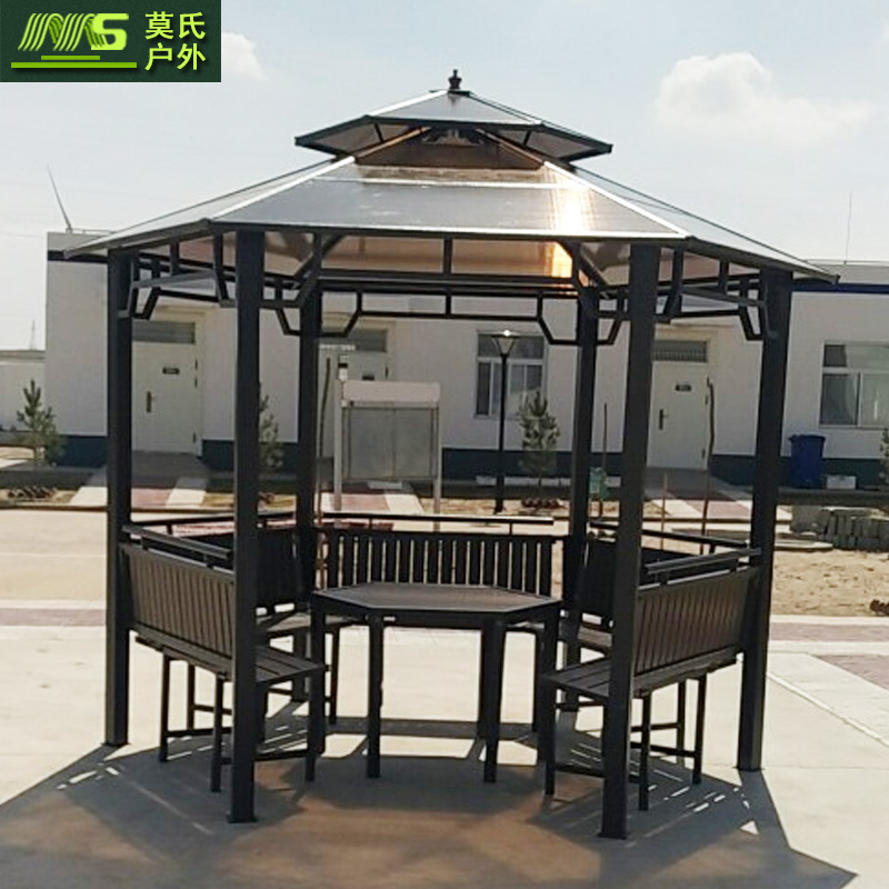 Outdoor gazebo villa courtyard garden awning canopy PVCPC pergola outdoor terrace leisure pavilion