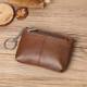 Internet celebrity real soft leather key bag for women small hand-holding card bag imported oil wax leather household key car key coin wallet