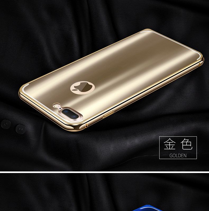iy Ultra Slim Lightweight Aluminum Metal Bumper Dazzle Color Acrylic Back Cover Case for Apple iPhone 7 Plus & iPhone 7