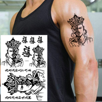 Front Chest Flower Leg Flowers Arm Shoulder half Buddha Half a magic One read into the Buddha Evil Life and death Down monk Tattoo Sticker waterproof CX063