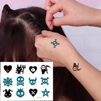 Hallowed Halloween Terror to blame Ghost Death Vampire Skull Skull Spider Web Pumpkin Ghost Tattoo Sticker Waterproof P009