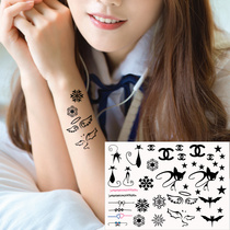 Cute Personality Fox Kitty Snowflake Rings Bat Stars Angel CE Tattooed Stickers Female Waterproof Persistent P105