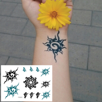 Small freshener tattooed with waterproof P007 blue and black bicolor 12 pictured sun tattoo stickup cloud arm tattoo patch