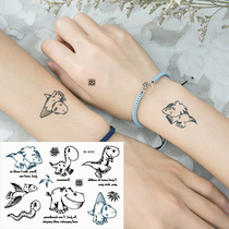 Xiaoqing New Fashion Japan Dinosaur Greats Snake Sun Bamboo Leaves Flying Fish River Horse Tattoo Sticker waterproof lasting K059