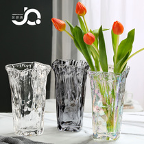 Spanish style handmade flowers Tulip Florendeaux brief modern glass vases Desktop Nordic European-style transparency