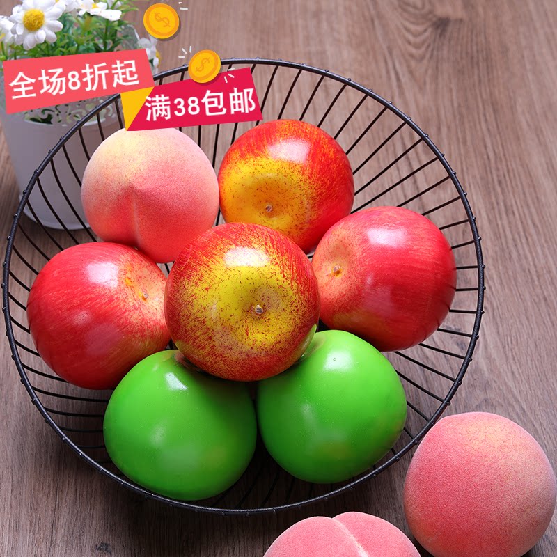 Simulation Foam Fruit Light Apple Model Water Fruit Shop Decoration Kindergarten Teaching Photography Props Children Toys
