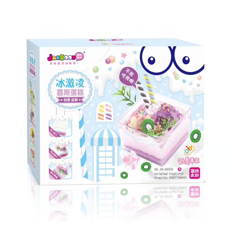 Đơn giản Wen Chuang trẻ em làm bánh bộ đồ chơi cô gái trẻ em DIY DIY mô phỏng sinh nhật bánh mousse - Handmade / Creative DIY làm đồ dùng mầm non
