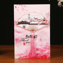 Creative Retro Style Solid Dry Flowers Teachers Festival Greeting Cards Send Teachers Business Thanksgiving Thanks Blessing Cards With Envelopes