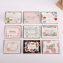 Korea Creative Brief Thanksgiving Mothers Festival Greeting Cards Business Thanks Blessings Leave Message Small Card With Envelope