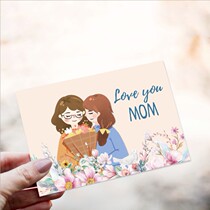 Thanksgiving Mothers Day greeting card new creative minimalist blessings thanks to wish handwritten small card employee gift card