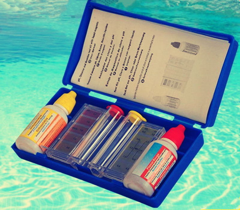 Swimming pool Testing agent Hydrating Water Quality Testing Water Test water testing box to detect PH and OTO residual chlorine values-Taobao