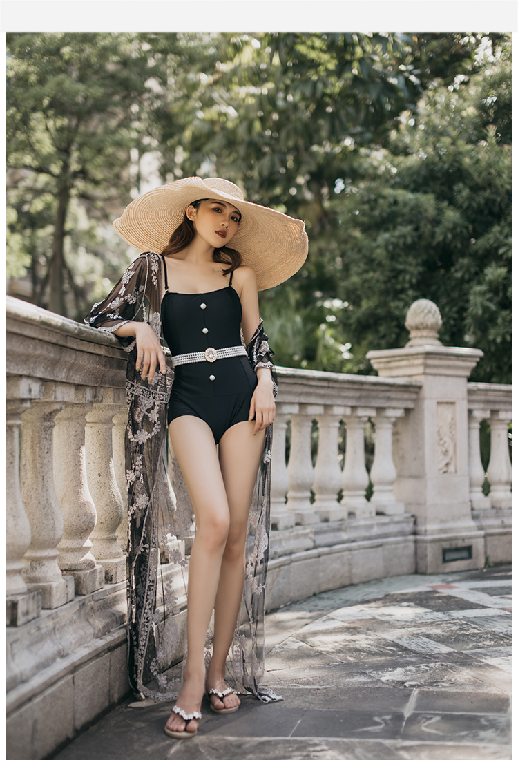 Áo tắm nữ gợi cảm khoe bụng thon thả cổ tích 2019 mới lưới đỏ kỳ nghỉ bikini hai mảnh áo cánh - Bikinis bộ đồ bơi nữ kín đáo