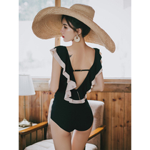  Swimsuit womens 2021 new sexy ins wind new belly cover thin conservative student fairy large size hot spring swimming suit