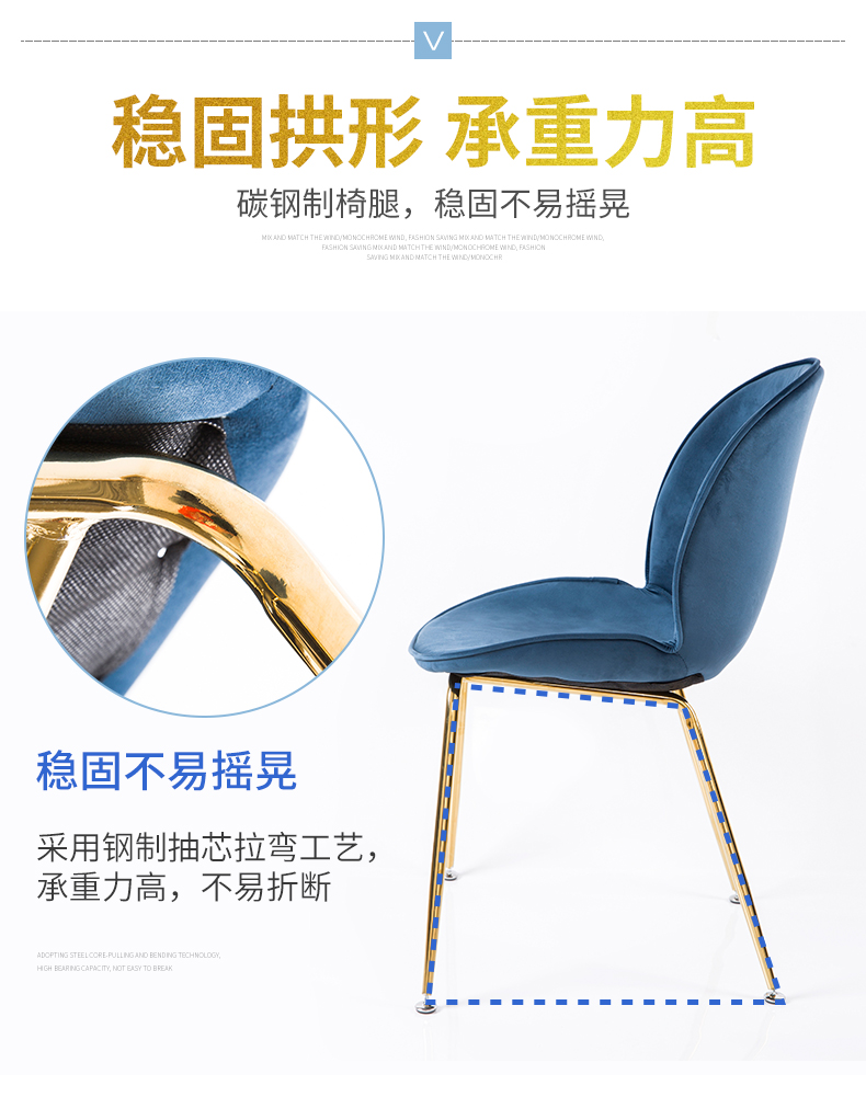 Ghế Yijiada Yiju Trang chủ Nội thất Phong cách Bắc Âu Bàn ghế Đơn giản hiện đại Ghế tựa lưng Ghế hàng đầu Cửa hàng nội thất - Đồ nội thất thiết kế ghế chân quỳ