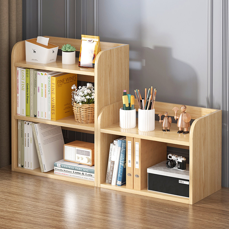 Desk Bookshelf Easy Desktop Shelf Desk Containing shelf Students Dormitory Small Bookcase Office Brief Modern
