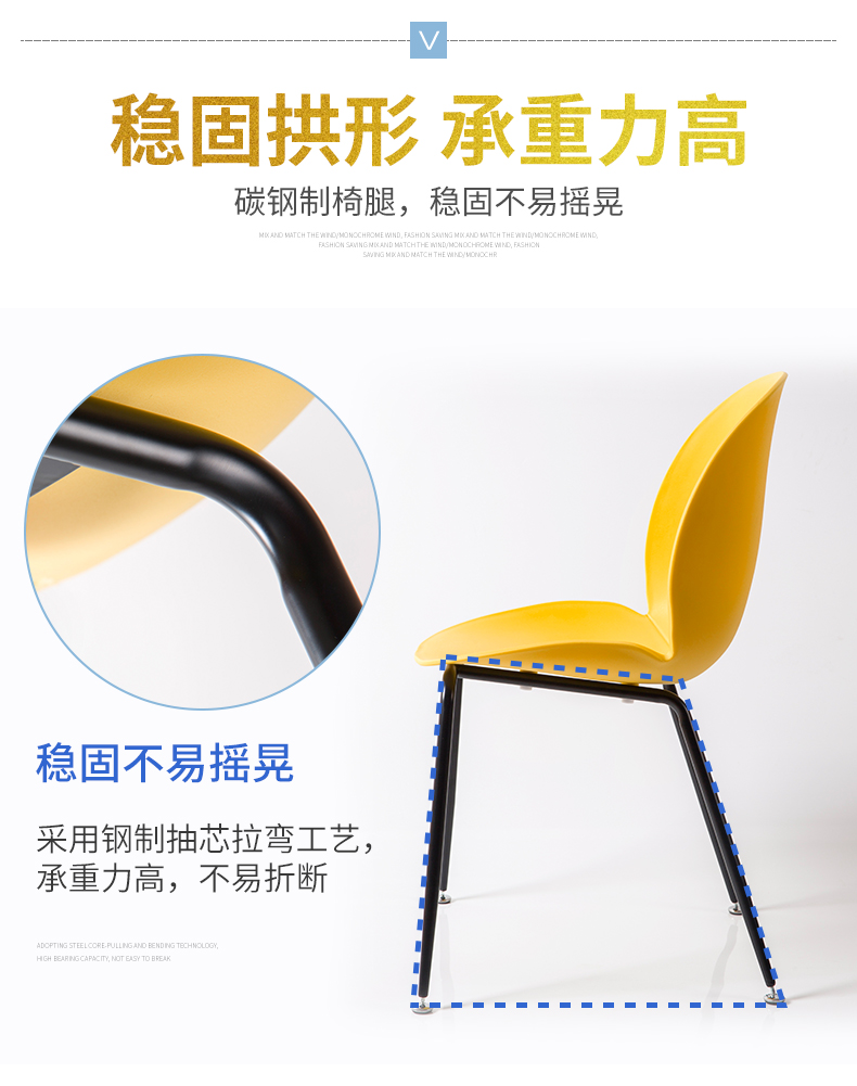 Ghế Yijiada Ánh sáng Bắc Âu Trang chủ Sang trọng Phong cách Bắc Âu Bàn hiện đại Ghế nhà Nhà hàng Ghế Flagship Cửa hàng nội thất - Đồ nội thất thiết kế ghế ngồi