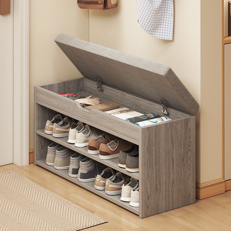 Shoe rack Easy Home doorway Provincial space Entrance Shoes Cabinet New indoor multilayer storage can sit and skip the shoe-changing stool-Taobao