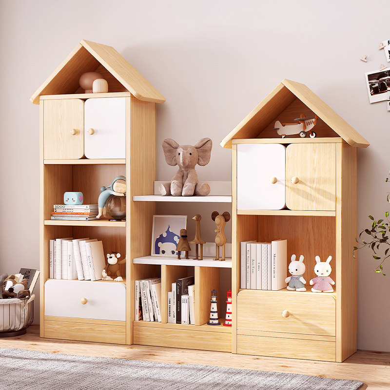 Student Bookshelf Floor Home Bookcase Living-room Living-room Toy Ploy storage Shelf Combined Shelve Locker