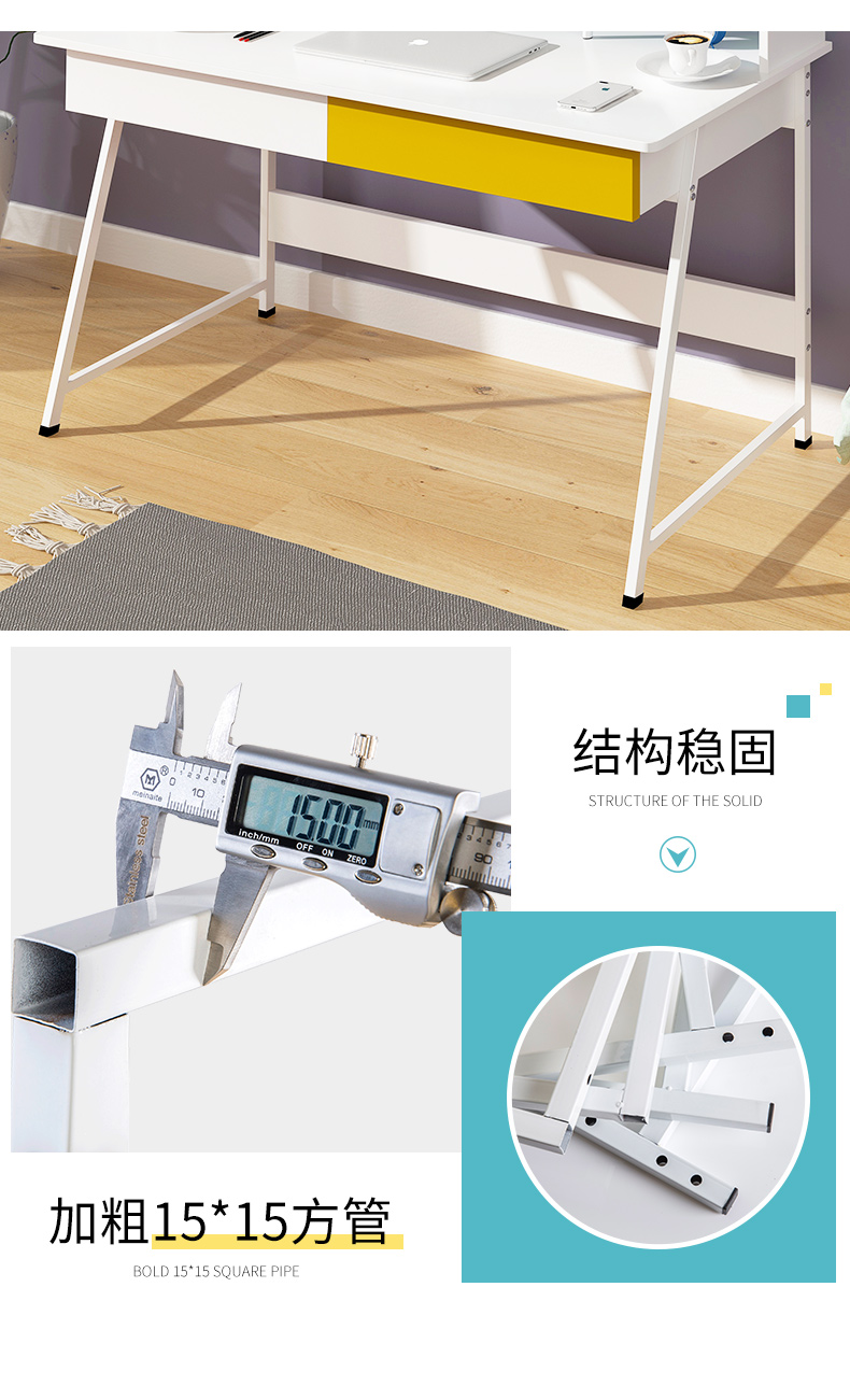Bàn trang điểm Bắc Âu tích hợp sử dụng kép đa năng phòng ngủ bàn ngăn kéo đơn giản nhà bàn máy tính bàn viết - Bàn bàn máy tính gỗ