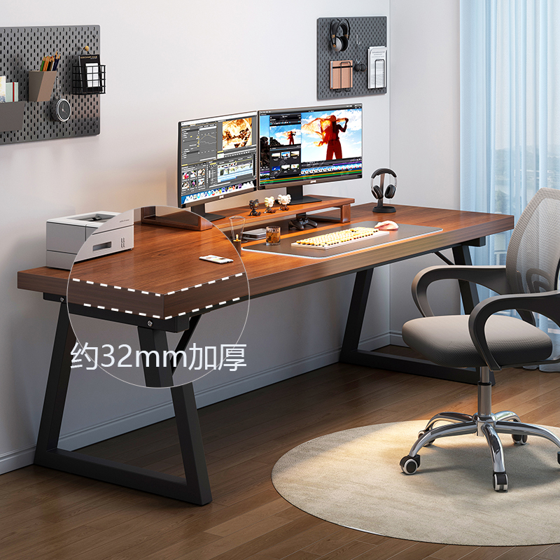 Computer Desk Desktop Home Desk Brief Brief Double Bedroom Desk Electric Racing Desk Student Desk Study Writing Desk-Taobao