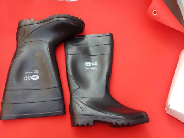  Lang Leicester Oil Resistant Acid Rain Shoes Industry Rubber Boots Resistant Chemicals High Cylinder Rubber Shoes Rain Shoes