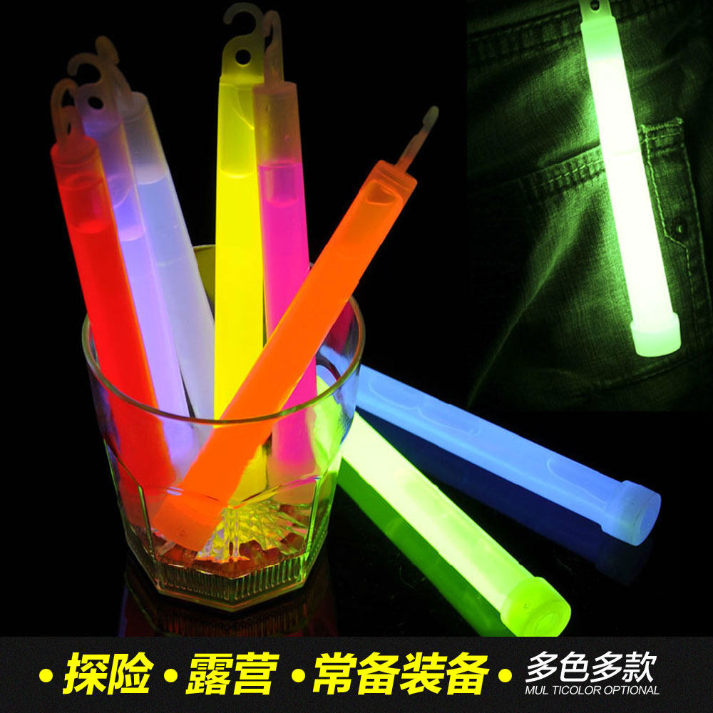 Firefly Disposable Luminous Toy Luminous Adventure Camping Silver concert Halloween Fluorescent Outdoor Stick