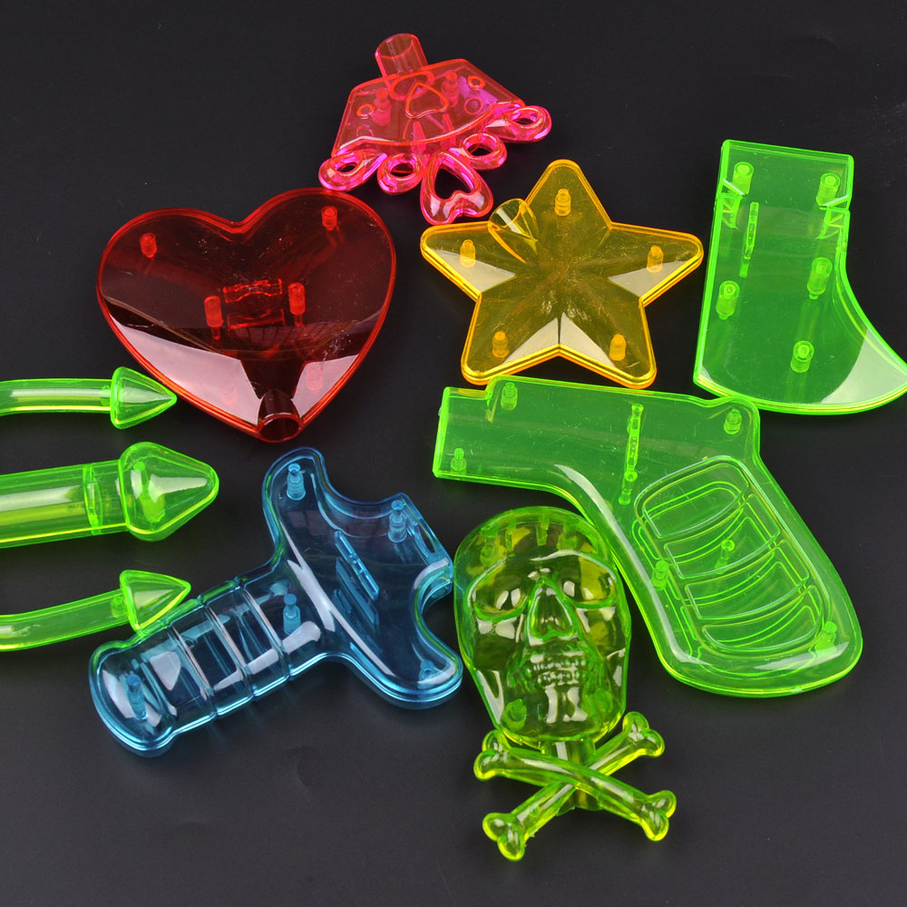 Firefly Arms Head Accessories Luminous Stick Accessories Silver Lightbar Joints Matching 1*20 of Firefly Rod Children Toys